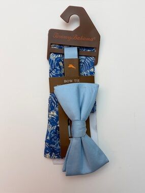 *New* Tommy Bahama Bow Tie & Pocket Square Set